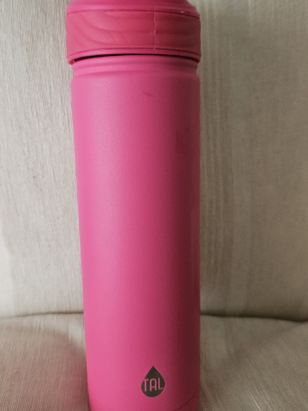 TAL 26oz Pink Insulated Stainless Steel Water Bottle Flip Straw Travel Mug